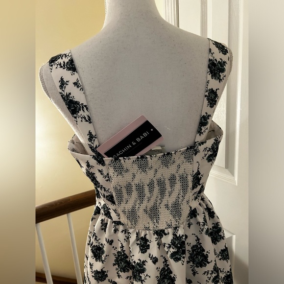 Sachin Babi Blaine Taffeta Square Neck Dress NWT! - Picture 10 of 15